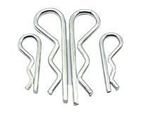Stainless Steel R Shaped Spring Cotter Pins, B-Type R-Type R Shaped Spring Cotter Pins Galvanized 304 Stainless Steel M1-M8 1-40 Pcs(Galvanized,M1x16mm (40Pcs))