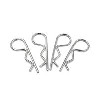 Stainless Steel R Shaped Spring Cotter Pins, Hair Pin Cotter Pins, M1-M8 Assortment, 180 Pcs(M1.6x28 (20Pcs))