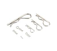 Stainless Steel R Spring Cotter Pin Silver Multiple Sizes 1/2/3/5/10pcs(M1.2x21mm 10pcs)