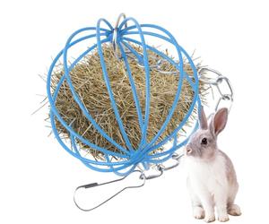 Stainless Steel Rab-bit Hay Feeder - Alla-zone Hay Feeder Ball | Hanging Dur-able Rab-bit Rack - Hanging, Stainless Steel Ball, Suitable For Rabbits And Small Pets Acts As A Practical Pet Accessory