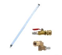 Stainless Steel Radiator Cleaning Wand With Copper Alloy Air Connection And 1/4 Inch Female Interface For Automotive Radiator Water Cleaning(2)