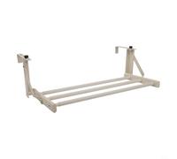 Stainless Steel Radiator Clothes Airer with Toolless Removable Design for Easy Storage and Transport Between Home Vacation Rentals (50-95cm White)