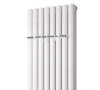 Stainless Steel Radiator Towel Rail for Heating Radiators - Space-Saving Vertical Drying Rack with 3 Hooks, No Drilling Required, 30 kg Capacity(40CM)