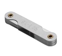 Stainless Steel Radius Fillet Gauge, External Internal Concave Convex Measuring Tool, Dual - Leaf Radius Gauge with Clear Markings for Machinists and Tool Makers (R0.3-1.5MM)