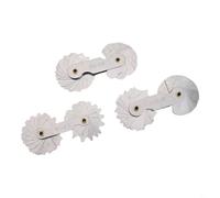 Stainless Steel Radius Fillet Gauge Set 3 Pcs for Precise Concave and Convex Measurements, R1-6.5 / R7-14.5 / R15-25 Radius Measuring Tool