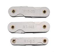 Stainless Steel Radius Fillet Gauge Set with R1-6.5/R7-14.5/R15-25 for Concave and Convex Measurement in Metalworking and