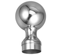 Stainless Steel Railing Ball Post Cap for Gate Posts and Railings | Polished Silver Finish, Sleek Modern Style, Protects Post Tops, Tear Resistant, Installation Tools and Manual Included
