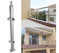 Stainless Steel Railing for 3 8" or 1 2" s Balustrade Adjustable Height 27" to 51" Sapphire h 100cm High Modern Design for Dec & Stairs