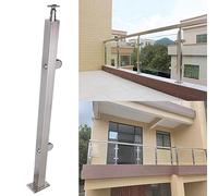 Stainless Steel Railing for s Balustrade 3 8" & 1 2" Adjustable Height 27" to 51" Deep Coffee h Modern Design for Dec & Stairs