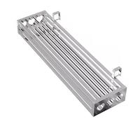 Stainless Steel Railing Planter with Hooks - Balcony Hanging Flower Rack - Strong Load-Bearing Capacity for Planting, Drying, and Storage