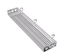 Stainless Steel Railing Planter with Hooks - Balcony Hanging Flower Rack - Strong Load-Bearing Capacity for Planting, Drying, and Storage