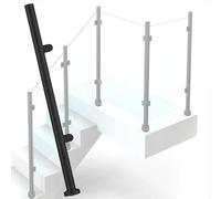 Stainless Steel Railing Post for Deck & Stair Height 60120cm Elegant SilverBlack Design CED Style Perfect for Modern Home Safety & Security.