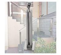 Stainless Steel Railing Post Kit - 110cm Indoor/Outdoor Balustrade for Stairs & Decks Stylish Deep Coffee Finish Safety Solution for Contemporary Homes & Patios