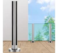 Stainless Steel Railing Post PanelsRound Balusters for Steps Platforms and BalconiesSapphire Color 80cm (31.5") Guardrail for Decks & Pools