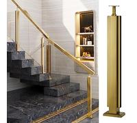 Stainless Steel Railing Post System - 85cm Mid Post Balustrade Kit with 10-12mm Panel Clamps for Decks & Patios Outdoor Safety Solution Stylish Balustrade Kit for Modern Homes