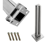 Stainless Steel Railing Square Post for Glass Railings, Durable Baluster Posts for Outdoor Balconies and Indoor Stairs