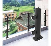 Stainless Steel Railing System for 10-12mm Glass - 60cm 80cm 100cm - Perfect for Outdoor Balconies Patios & Stairs - Includes Safety Connectors & Posts