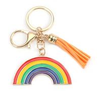 Stainless Steel Rainbow Keychain, Cute Decorative Car Accessory and Backpack Pendant, Perfect Gifts for Women, Unique Birthday, Personalised Keyring for Friends and Mum, Special Friend Gifts For