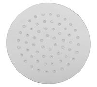 Stainless Steel Rainfall Showerhead Ultra Thin Round High Pressure | Silicone Nozzles, Easy Cleaning, Smooth Silver Finish, Simple Installation onto Shower Arms, Sturdy Bathroom Fixture
