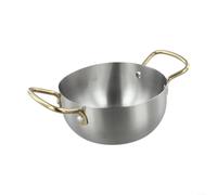 Stainless Steel Ramen Noodle Pot with Handles for Cooking Soup Noodle Pasta(16CM)