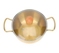 Stainless Steel Ramen Pot with Lid and Two Handles for Noodle Cooking