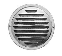 Stainless Steel Range Hood Flat Head Range Hood Exhaust Pipe Exterior Wall Ventilation Exhaust Outlet Outdoor Windshield Kitchen Outlet(80mm(3.2inch))