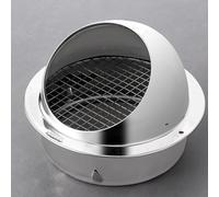 Stainless steel range hood vent cap 304 weatherproof with integrated molding and thickened structure suitable for roof ventilation pipe ends and wall mounted installation (A)