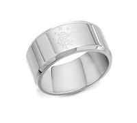Stainless Steel Rangers FC Band Ring - J2940-U