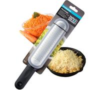 Stainless Steel Rasp Kitchen Grater - Heavy Duty, Multi-Functional Handheld Cheese & Veggie Grater with Razor Sharp Blades, Ergonomic Grip & Dishwasher Safe Design for Easy Cleaning.