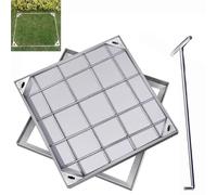 Stainless Steel Recessed Manhole Cover, Odour-Proof Drainage Access with Decorative Frame for Secure and Aesthetic Ground Installation