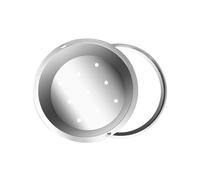 Stainless Steel Recessed Manhole Covers & Frames for Flower Planting - Invisible Metal Sewer Covers (27.5in / 70cm) - Durable, Stylish Garden Decoration