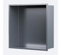 Stainless Steel Recessed s for Tile-Free Installations Multi-Color Multiple Dimensions (Grey 320x320x125mm) - Perfect for Modern Bathrooms and Showers