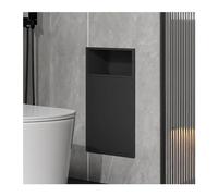 Stainless Steel Recessed Shower Shelf Wall Mounted Niche Modern Waterproof Trash Can for Kitchen Bathroom Home Improvement