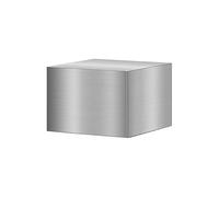 Stainless Steel Rectangle Pedestal Stand for Parties - Decorative Riser Column Plinth for Wedding, Birthday, Art Display & Dessert Table (Silver, 50x50x40cm)