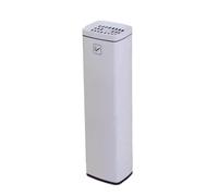 Stainless Steel Rectangular Ashtray Column - Freestanding Trash Can for Hotel Lobby and Outdoor Public Places