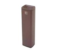 Stainless Steel Rectangular Ashtray Column - Freestanding Trash Can for Hotel Lobby and Outdoor Public Places