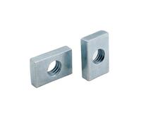 Stainless Steel Rectangular Nuts， Rectangular Nuts Slider Block For Aluminum Profile M3-M10 Silver 10pcs Or 50pcs(10pcs,M3-12x6x2.5mm)