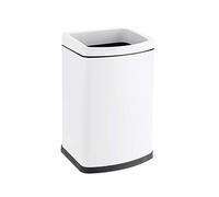 Stainless Steel Recycle Bin, Open Top Design, Capless Pressure Garbage Container for Household Waste Management
