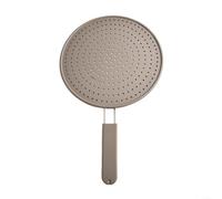 Stainless Steel Reinforced Silicone Splatter Guard for Stovetop Cooking, Fits 28cm Pans, Handles Grease and Oil Splatter Effectively