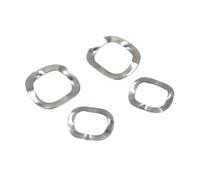 Stainless Steel Repair Wave Washers, 304 Stainless Steel Spring Washer Three Wave Multiple Sizes 5-50PCS(5pcs M41x51x0.5)