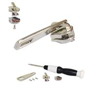 Stainless Steel Replacement Zipper Slider-1 Piece,Silver,Medium Suitable for Clothing,suitcases,Handbags,Shoes,Tents,Backpacks Zipper Replacement and Repair kit