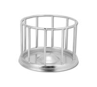 Stainless Steel Reptile Feeder Bowl - Resistant, Durable Food Water Dish, Safe Integral Molding, Even Food Dispersion, Multi-Use Vivarium & Small Pets, Silver