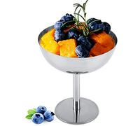 Stainless Steel Resuable Ice Cream Cups Serving Dessert Dish Bowls for Salad Fruit Pudding Pudding Bar Supplies Desert Cup Cocktail Bowls Home Kitchen Hotel Restaurants