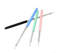 Stainless Steel Retractable Bracelet Aid For Managing Delicate Or Stiff Bracelets During Independent Wear Process(Blue)