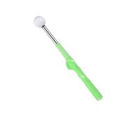 Stainless Steel Retractable Golf Swing Training Aid, Portable Grip Trainer with Click Feedback for Chipping Hitting(Green)
