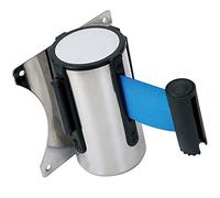 Stainless Steel Retractable Queue Barrier Belt 5m Wall Mounted Crowd Control Ribbon