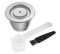 Stainless Steel Reusable Coffee Capsule Shell, Coffee Filter for Nespresso Machine, Refillable Coffee Capsule Cup with Brush and Spoon, Eco - Friendly Durable Design for Coffee Lov