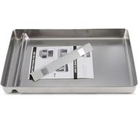 Stainless Steel Reusable Litter Tray Compatible with Pet-Safe Scoop-Free Self-Cleaning Cat Litterbox - Never Absorbs Odor, Stains, or Rusts (Stainless Steel Litter Tray)