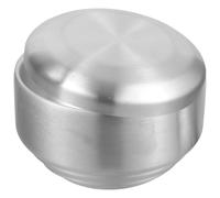 Stainless Steel Rice Bowl with Lid, round Korean Soup Bowl for Home Kitchen | Double Wall Heat Retention, Smooth Silver Finish, Compact Serving Size, Suitable for Foods and Noodles, Dining Table Use