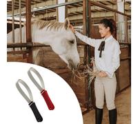 Stainless Steel Riding Horse Sweat Scraper For Horse Grooming Horse Hair Brush Double Sided Plate Horse Shedding Tool